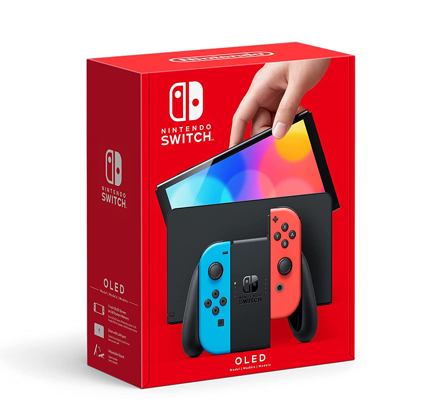 Nintendo Switch OLED Model (Neon Red & Neon Blue JoyCon) Best Price